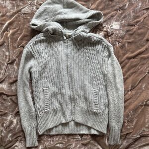 Victoria's Secret Gray Hooded Cardigan
